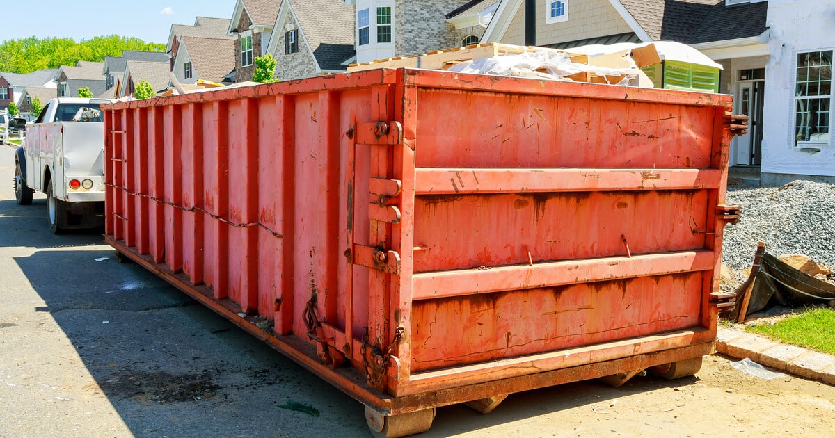 A picture that could make you question, what size dumpster do I need?